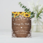 Ändern Sie das Datum Land Sonnenblumen und Streich Postkarte (Stehend Vorderseite)