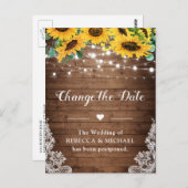 Ändern Sie das Datum Land Sonnenblumen und Streich Postkarte (Vorne/Hinten)