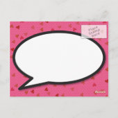 Ändern Sie das Datum Neuer Termin rosa Moderner Sp Postkarte (Rückseite)