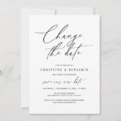 Ändern Sie das Datum, Rett unsere neue Hochzeitska Einladung (Vorderseite)