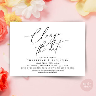 Ändern Sie das Datum, Rett unsere neue Hochzeitska Einladung