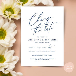 Ändern Sie das Datum, Rett unsere neue Hochzeitska Einladung