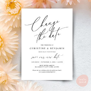 Ändern Sie das Datum, Rett unsere neue Hochzeitska Einladung