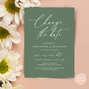 Ändern Sie das Datum, Rett unsere neue Hochzeitska Einladung