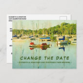 Ändern Sie das Datum Segelboote auf der Postkarte (Vorne/Hinten)