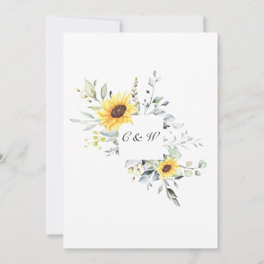 Ändern Sie das Datum Zurückgestellt Elegant Eukaly Einladung (Rückseite)