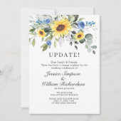 Ändern Sie das Datum Zurückgestellt Elegant Eukaly Einladung (Vorderseite)