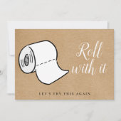 Ändern Sie das Datum Zurückgestellt Stornierungser Einladung (Vorderseite)