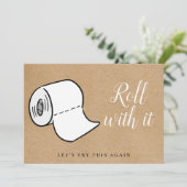 Ändern Sie das Datum Zurückgestellt Stornierungser Einladung (Stehend Vorderseite)