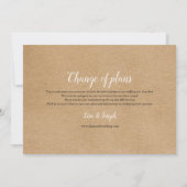 Ändern Sie das Datum Zurückgestellt Stornierungser Einladung (Rückseite)