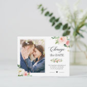 Ändern Sie das Foto "Das elegante Rosa-Blau". Postkarte (Stehend Vorderseite)