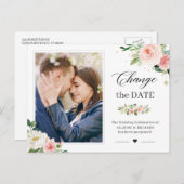 Ändern Sie das Foto "Das elegante Rosa-Blau". Postkarte (Vorne/Hinten)