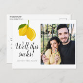 Ändern Sie das Foto Datum der Verschiebung Ankündigungspostkarte (Vorne/Hinten)