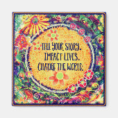 Ändern Sie das Hübsche Zitat der Welt Magnet (Vorne)