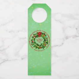 Ändern Sie das Party für die gesamte Textorganisat Flaschenanhänger