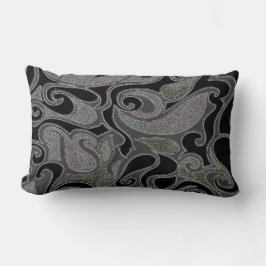 Ändern Sie das Rechteck Farbwackelige Retro Swirne Lendenkissen