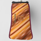 Ändern Sie den Anfangsnamen Soft Brown Tan Beige G Golf Headcover (Rotieren 90)