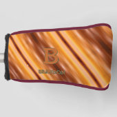 Ändern Sie den Anfangsnamen Soft Brown Tan Beige G Golf Headcover (Vorderseite)