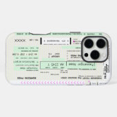 Ändern Sie den Boarding-Pass für diese Fluggesells iPhone Hülle (Rückseite (Horizontal))