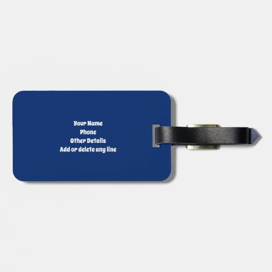 Ändern Sie den ersten POP Details hinzufügen ART B Gepäckanhänger (Rückseite horizontal)