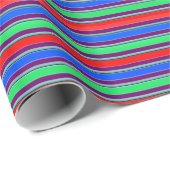 Ändern Sie den Farbkandy-Streifen Geschenkpapier (Rolleneckpunkt)