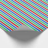 Ändern Sie den Farbkandy-Streifen Geschenkpapier (Ecke)