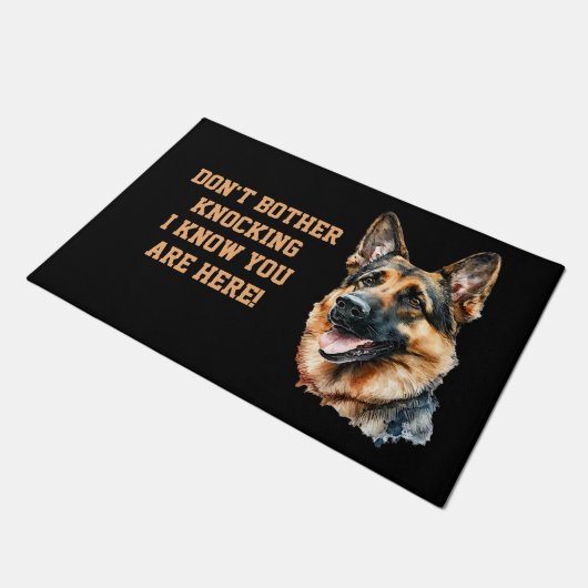 Ändern Sie den gesamten Text, klopfen Sie nicht, i Fußmatte (Schrägansicht)