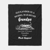 Ändern Sie den gesamten Text - Modellbahn - viel g Fleecedecke (Vorderseite)