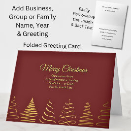 Ändern Sie den gesamten Text, Organisation Weihnac Karte