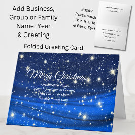 Ändern Sie den gesamten Text, Organisation Weihnac Karte