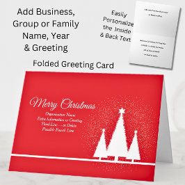 Ändern Sie den gesamten Text, Organisation Weihnac Karte