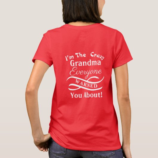 Ändern Sie den gesamten Text, über den ich die ver T-Shirt (Rückseite)