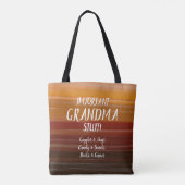 Ändern Sie den gesamten Text und Großmuttername Wi Tasche (Rückseite)