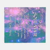 Ändern Sie den gesamten Text, zu meiner Seelenverw Fleecedecke (Vorderseite (Horizontal))