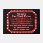 Ändern Sie den Namen, den Sie als Text hinzufügen, Fußmatte (Vorderseite)