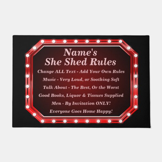 Ändern Sie den Namen, den Sie als Text hinzufügen, Fußmatte (Vorderseite)