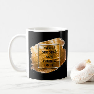 Ändern Sie den Namen, den sie geschüttelt hat, dur Kaffeetasse