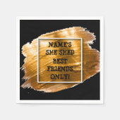 Ändern Sie den Namen, den sie geschüttelt hat, dur Serviette (Vorderseite)