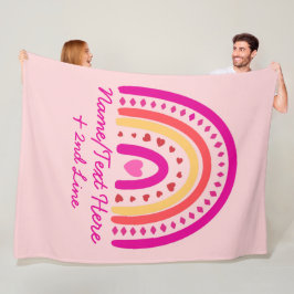 Ändern Sie den Namen des Textes hinzufügen, Rainbo Fleecedecke