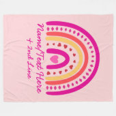 Ändern Sie den Namen des Textes hinzufügen, Rainbo Fleecedecke (Vorderseite (Horizontal))