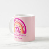 Ändern Sie den Namen des Textes hinzufügen, Rainbo Kaffeetasse (Vorderseite Links)