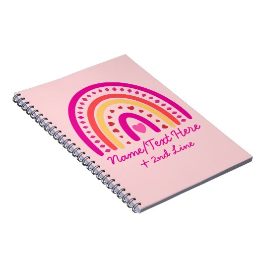 Ändern Sie den Namen des Textes hinzufügen, Rainbo Notizblock (Rechte Seite)