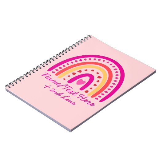 Ändern Sie den Namen des Textes hinzufügen, Rainbo Notizblock (Linke Seite)