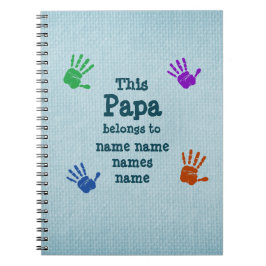 Ändern Sie den Namen dieses Papas.. Großvater Notizblock