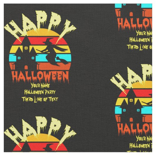 Ändern Sie den Namen eines TextHalloween-Sunsets Stoff (Nahaufnahme)