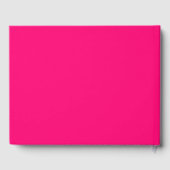 Ändern Sie den Namen Text weiß fuchsia pink Gästebuch (Rückseite)