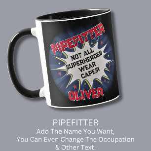 Ändern Sie den Namenstext, PIPEFITTER, nicht alle Tasse