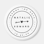 Ändern Sie den Plan Hochzeitsstornierung Verschieb Magnet (Vorne)