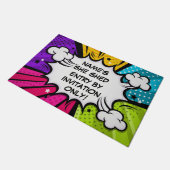 Ändern Sie den Stil des Comic-Pops, um den gesamte Fußmatte (Schrägansicht)