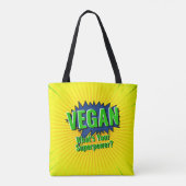 Ändern Sie den Text Vegan in den Text für den Stil Tasche (Rückseite)